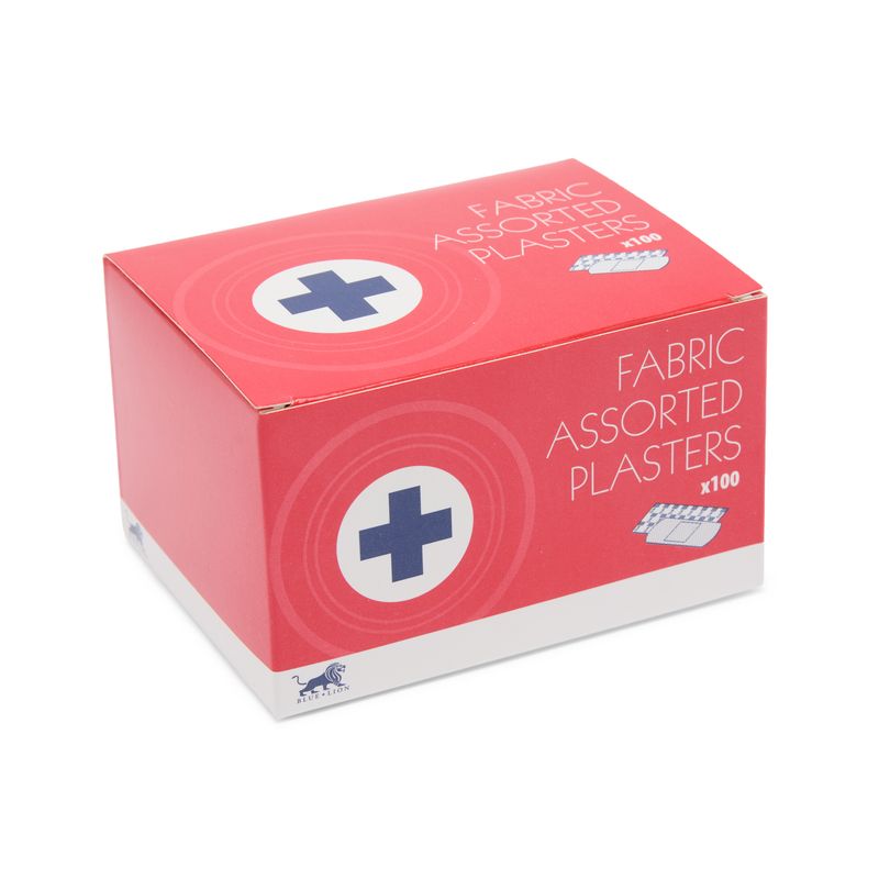 Blue Lion Fabric Plasters – Assorted Sizes (100)