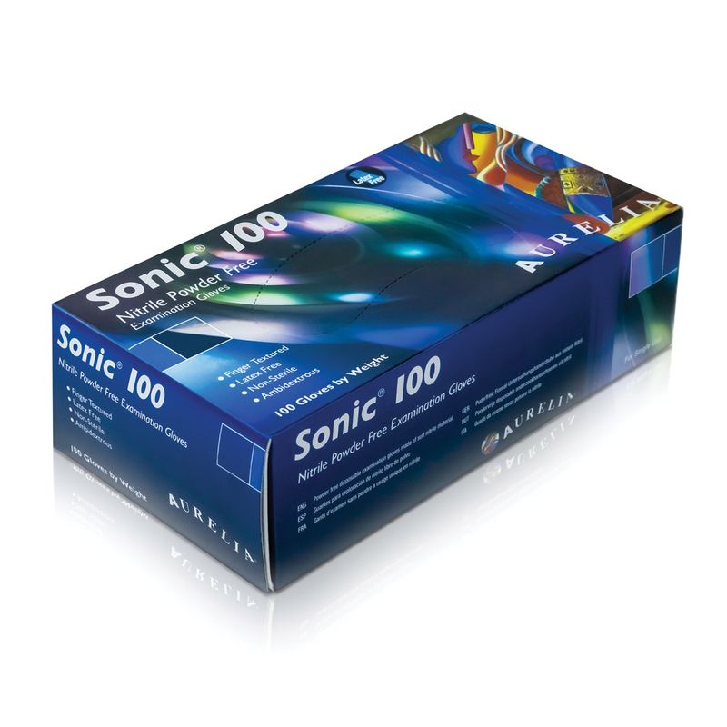 Powder Free Blue Nitrile Gloves - Extra Small (100)