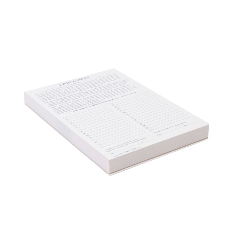 Response Cruciform Listing Pad (100 Sheets)
